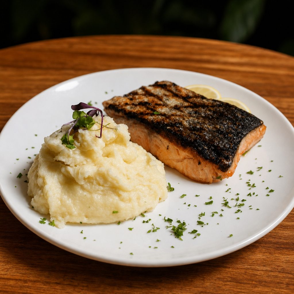 Grilled Salmon.